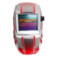 thumbnail image 2 of Careta Electronica Profesional Adir de Oscurecimiento Automatico para Soldar Gris con Franjas Rojas, 2 of 8