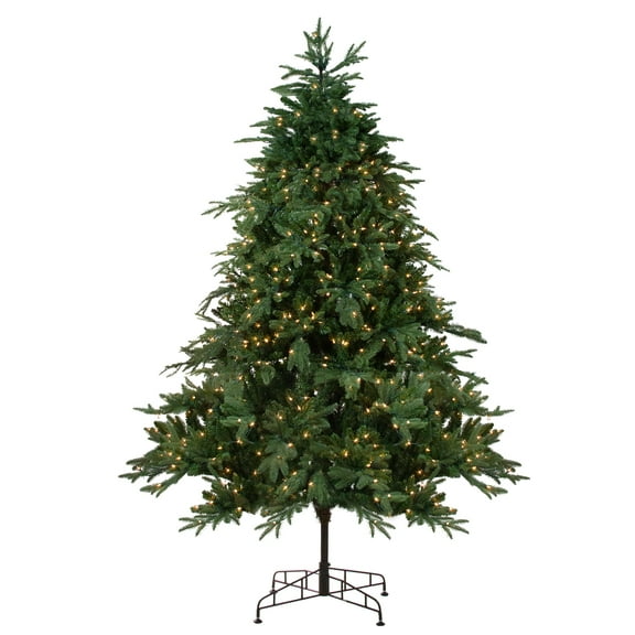 Northlight Real Touch™ Pre-Lit Artificial Aurora Spruce Full Christmas Tree - 9' -  Clear Lights