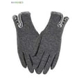 thumbnail image 2 of BadPiggies Womens Winter Warm Gloves with Sensitive Touch Screen Texting Fingers, Fleece Lined Windproof Gloves (Gray), 2 of 9