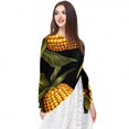 thumbnail image 5 of Hanksgiving Corn Elegant Chiffon Silk Scarf for Women - Lightweight Breathable Wrap Shawl 70.86"x28.7, 5 of 6