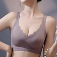 thumbnail image 6 of Sopiago Women's Seamless Pullover V-Neck Bralette Coffee,2XL, 6 of 7
