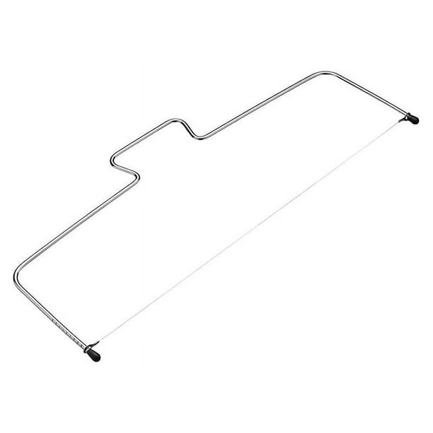 Rallador cortador de pasteles de alambre ajustable, 1 pieza nivelador ajustable de acero inoxidable herramienta para hornear pasteles DIY raspador de pasteles fiel a su promesa