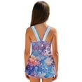 thumbnail image 2 of Uourmeti Cartoon Axolotl Underwater Swim Dress for Girls - Sleeveless Skirted One Piece Bathing Suit, Quick Dry & Stretchy for Beach Pool Vacation, 2 of 8