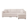 thumbnail image 6 of Newest 106.3" Soft 3-Person Sofa. Matches 30.7" Ottoman with Hydraulic Lift. Comfortable & Stylish. For Bedroom Light Pink., 6 of 8