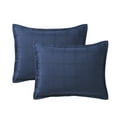 thumbnail image 3 of Mainstays 5-Piece Navy Waffle Check Comforter Set, King, 3 of 6