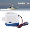 thumbnail image 3 of 1100GPH Marine Boat Bilge Submersible Pump with Automatic Float Switch for Pools, Rustproof PVC and Copper, Water Cool Motor, Ignition Protection, AntiAir Lock, Small Size, 3 of 7