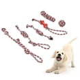 thumbnail image 3 of 6pcs Christmas Dog Chew Toys, Dog Rope Toys, Puppy Teething Toys for Small & Medium Breed Dogs, Puppy Chew Toys for Teething, 3 of 9