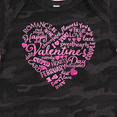 thumbnail image 4 of Inktastic Valentine words in pink Boys or Girls Baby Bodysuit, 4 of 5
