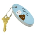 thumbnail image 2 of Toilet Paper and Poop We Go Together Like Funny Friends Floating Keychain Oval Foam Fishing Boat Buoy Key Float, 2 of 4