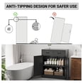 thumbnail image 6 of Metal Storage Cabinet, Locking Cabinet with Adjustable Shelf and 2 Drawers, Metal Cabinets for Office, Home, Garage 36" H x 32" W x 16" D (Black), 6 of 8