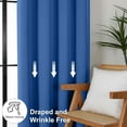 thumbnail image 6 of XUEYU Blackout Curtains for Bedroom 72 Inch - Window Curtains Blackout with Grommets Thermal Insulated Room Darkening Light Blocking for Living Room Windows, 2 Panels,Navy, 6 of 7