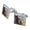 Silver, variant on Horse Support Group Square Cufflink Set - Silver or Gold