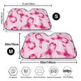 thumbnail image 3 of Haiem Breast Cancer Ribbons Awareness Car Windshield Sun Shade - Blocks UV Rays Sun Visor Protector, Sunshade to Keep Your Vehicle Cool, Universal Fit SUV Van Sedan-Medium, 3 of 7