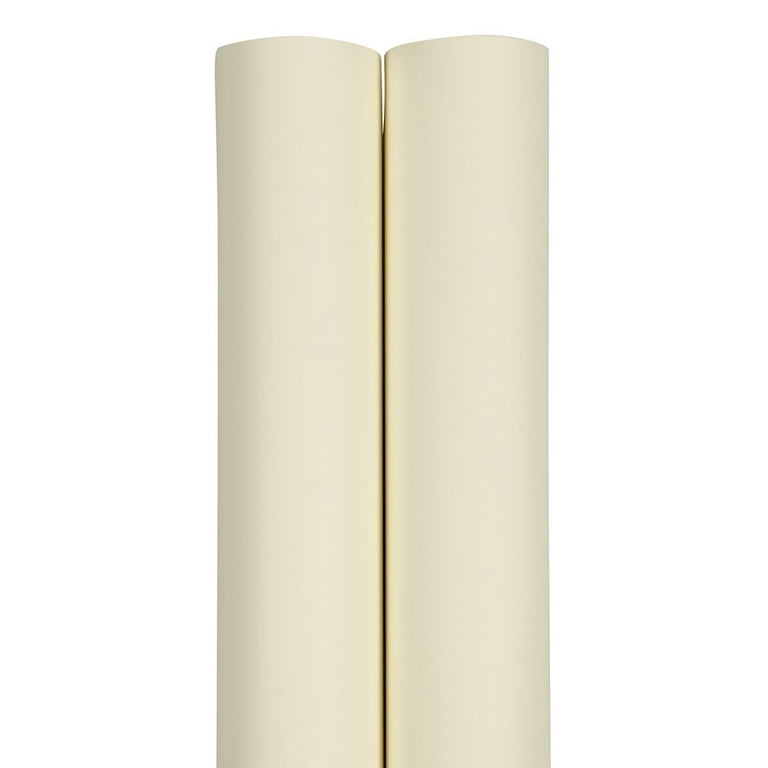 Matte Gift Wrapping Paper -, 25 sq ft, Ivory