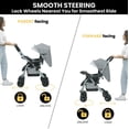 thumbnail image 5 of Jeep Unlimited Reversible Handle Stroller, Grey Tweed, 5 of 5