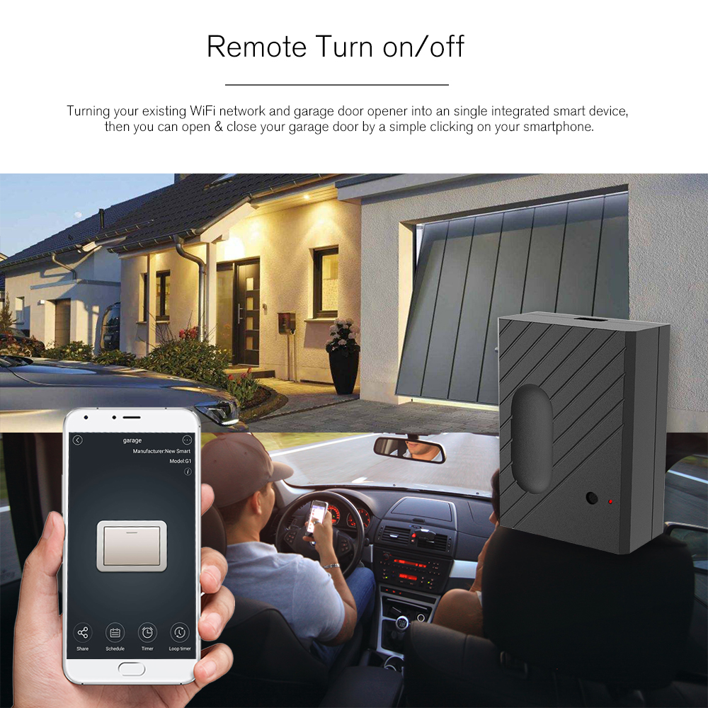 Wifi Smart Switch Garage Door Controller Compatible Garage Door