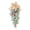 Green, variant on Artificial Lambs Ear Leaf Teardrop Swag Spring Greenery Hanging Garland For Front Door Wall Porch And Farmhouse Wedding Decoration