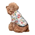 thumbnail image 2 of Yiaed Rose Flowers Print Dog Hoodie Security Pet Dog Costume Pets Dog Hoodie Sweatshirt with Pocket for Small Dogs-Large, 2 of 5