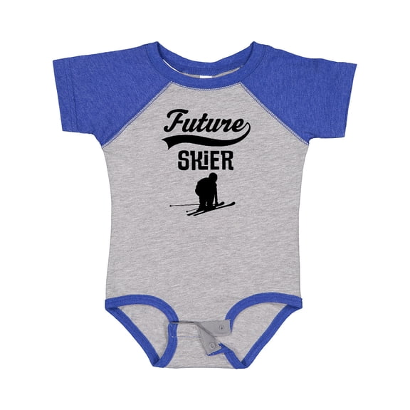 Inktastic Skiing Future Skier Boys or Girls Baby Bodysuit