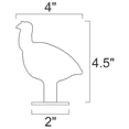thumbnail image 2 of Magnum Target 1/5sc. NRA/IHMSA Metallic Silhouette Targets - 4pc. Small Bore Rifle Knock-overs - 4W, 2 of 6