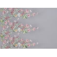thumbnail image 2 of Zelouf Fresh Floral Border Mesh  , Sewing, DIY, Crafts Fabric by the Yard, Navy/pink, 3 Yard, 2 of 2