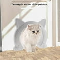 thumbnail image 2 of 2021 Cat Corridor Interior Pet Door，Cat Door Interior Cat Door Easy to Follow Instructions Cat Corridor Door Tunnel for Cat Two-Way Access Controllable Pet Door (White), 2 of 7