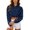 Blue, variant on Womens Athletic Tops Four Wold Sun Protective Hoodie Jacket For Outdoor Activities Lightweight T Shirt Top With Flex Black S