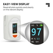 Sharper Image Finger Pulse Oximeter – Blood Oxygen & Heart Rate Monitor