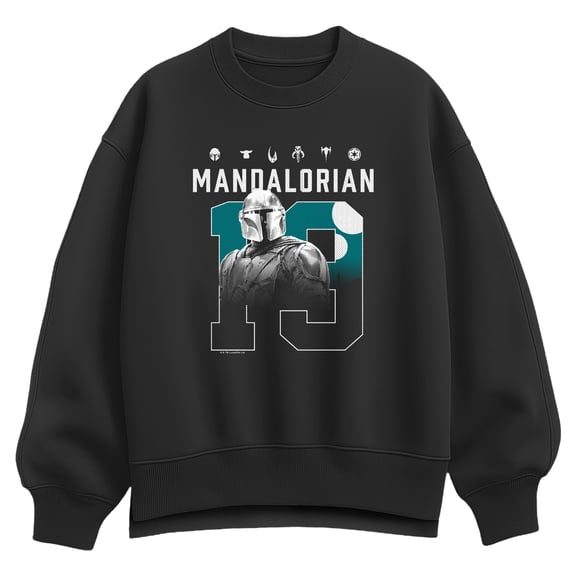 Star Wars - Mandalorian Jersey - Women's Oversized Fleece Crew Sweatshirt