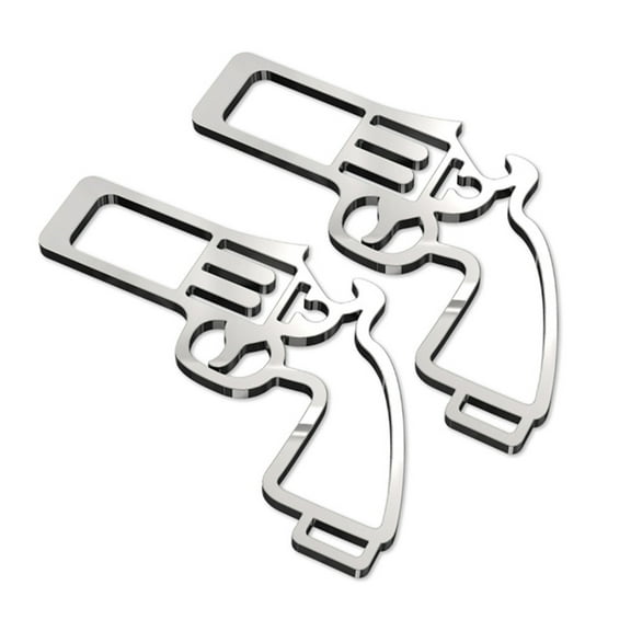 TwhqxjCN Pack Of 2 Seatbelt Alarm Silencers with Build In Bottle Opener Keychain Small Designs Vehicle Seatbelt Buckles Insert