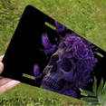 thumbnail image 5 of 1 Pcs 2D Flat License Plate Covers & Frames, Skull with Flowers For Decorative Front, Waterproof For Decoration Aluminum License Plate Covers & Frames Cover For Men Women, 12" X 6", 5 of 6