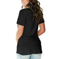 thumbnail image 3 of Women's T Shirts V Neck Casual Short Sleeve Summer Basic Tops Tees, 3 of 4