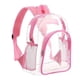 thumbnail image 1 of Mini mochila transparente Summercome, 30 x 40 cm, homologada para estadios, impermeable, de PVC, ideal para festivales, eventos deportivos y conciertos (rosa), 1 of 8