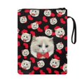 thumbnail image 1 of HELLHERO Cat Bow Design Student Gift Bag Zipper Bag, 8.66 x 11.42 Polyester Bible Book Carrying Bag Book Carrying Case Reusable, Book Lovers Gifts, 1 of 7