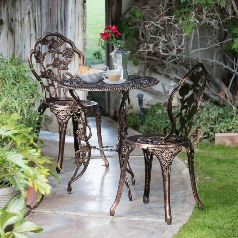 Oakland living rose patio bistro set deals