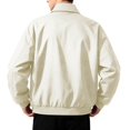 thumbnail image 7 of Men's Bomber Jacket Windbreak Jackets Rain Jacket Casual Loose Fit Zip-up Lightweight Golf Jacket with Side Pockets, 7 of 7