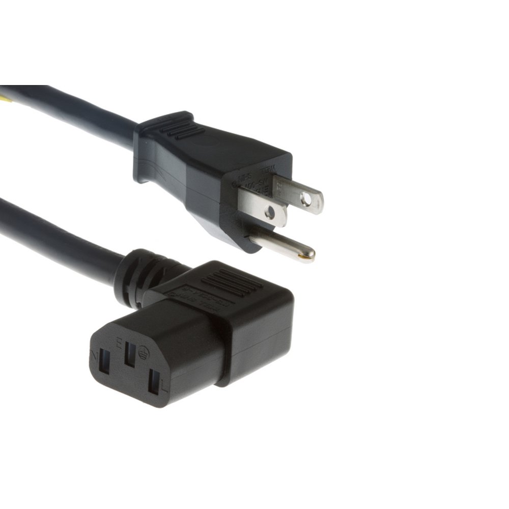 CablesAndKits AC Power Cord, 515P to C13 Right Angle, 18 AWG Walmart