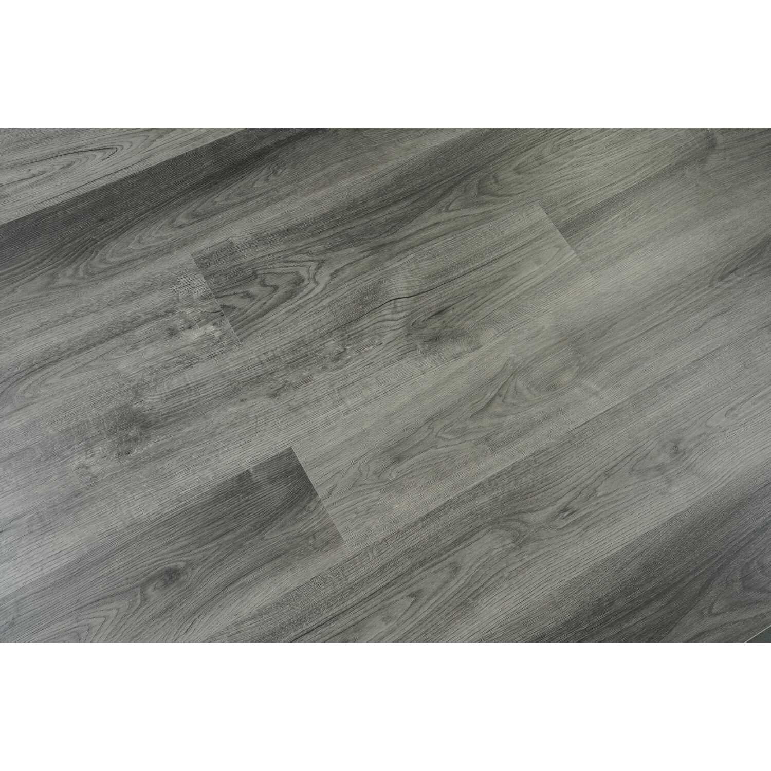 Elegant Kitchen & Bath LVFGRY20-7-7-V2 7 x 48 x 7 mm 20 Mil Luxury Vinyl Flooring, Shadow Oak Grey