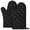 1 Pair-Black, variant on 1 Pair Oven Mitts, Heat Resistant BBQ Gloves-Oven Mitts with Recycled Infill Cotton Non-Slip Cooking Gloves for BBQ Kitchen Baking Cooking