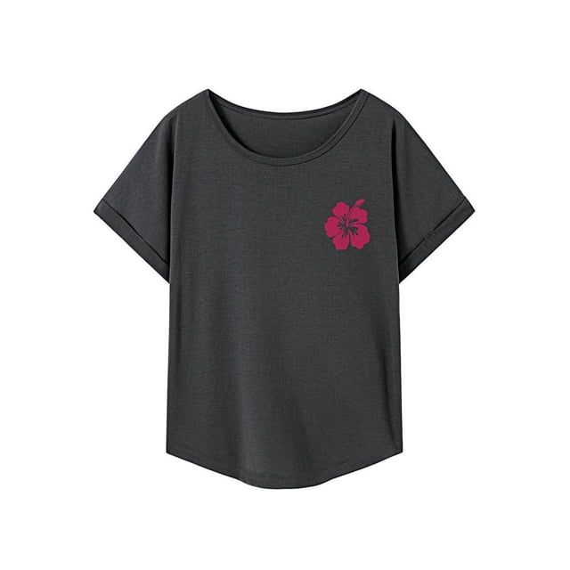 Camiseta para Mujer Salvador Básica Cómoda Cuello Redondo para Compras Deportes Oficina