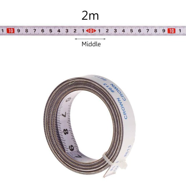 Lefu 1-5M Self Adhesive Metric Miter Track Tape Measure Scale Ruler Woodworking Tools