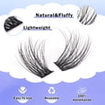 thumbnail image 3 of Kit de extensión de pestañas FANXITON Natural Lash D Clusters 288 piezas, 3 of 8
