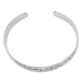 thumbnail image 3 of 925 Sterling Silver Vintage 12.5mm Heart Irish Claddagh Celtic Cuff Charm Bracelet Jewelry, 3 of 4