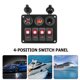 thumbnail image 1 of Panel de interruptor basculante con voltímetro digital + cargador de coche 3.1A + toma de corriente Ehuebsd Accesorios para autos y motos, 1 of 9