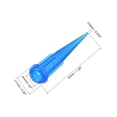 thumbnail image 3 of Uxcell Industrial Blunt Tip Tapered Dispensing Fill Needle 22G X 1.26" Blue 20 Pcs, 3 of 3