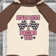 thumbnail image 4 of Inktastic Girls Love Racing Rally Flags Girls Long Sleeve Baby Bodysuit, 4 of 5