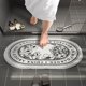 thumbnail image 3 of Alfombra antideslizante alfombra alfombra interior baño blando secionable piel súper absorbente para sala de estar baño cocina baño - Flor Ovalada Óvalo Sunnimix  Alfombra del piso, 3 of 8