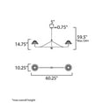 thumbnail image 4 of Maxim Lighting - Kismet - 2 Light Linear Pendant-14.75 Inches Tall and 10.25, 4 of 5