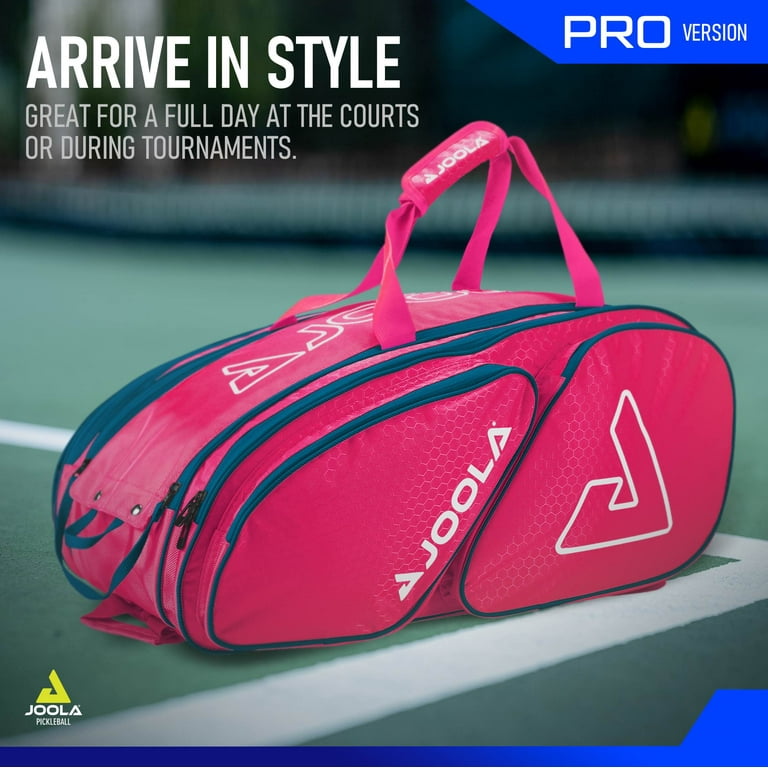 Free Shipping! JOOLA Tour Elite Pro Pickleball Duffle Bag Hot Pink