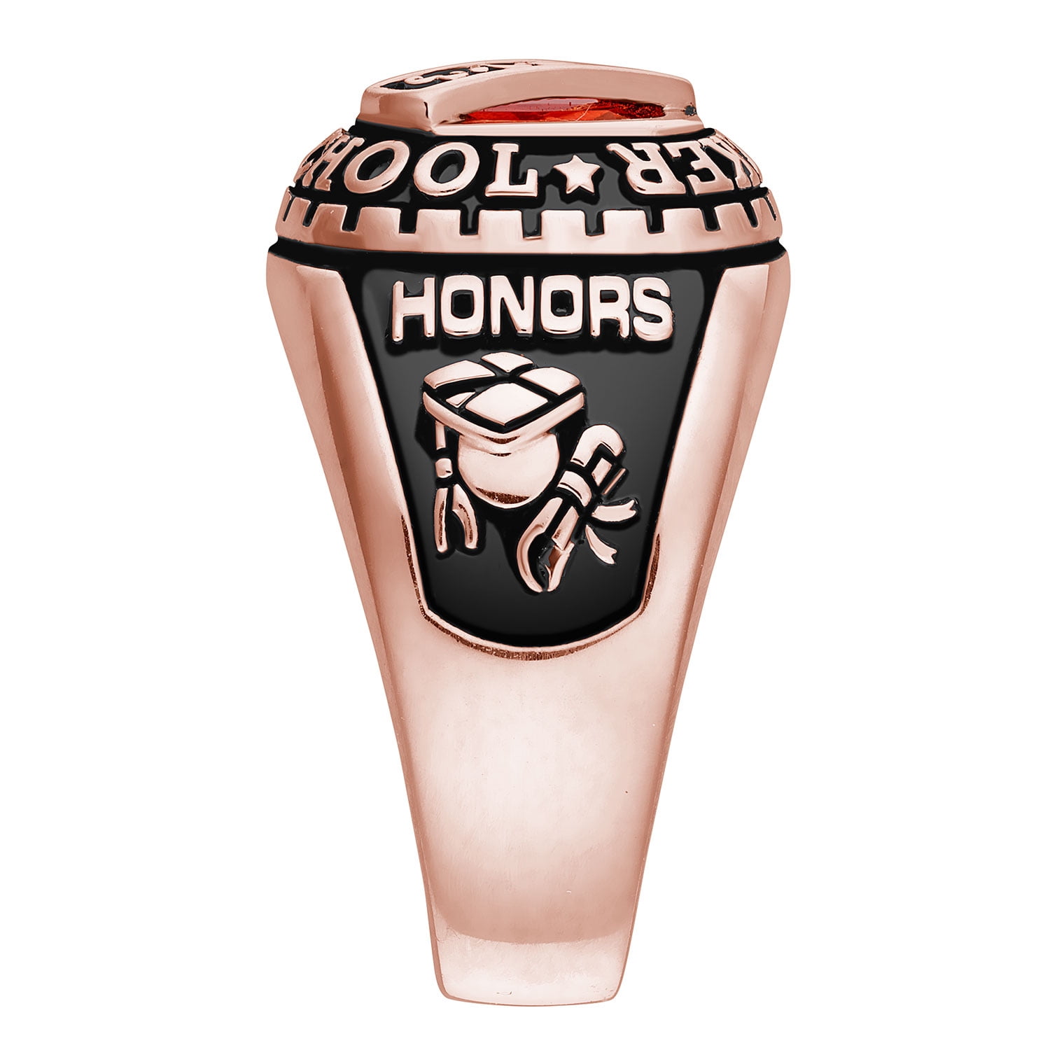 Order Now for 2025 Graduation, Freestyle Women's Bridge Birthstone Class Ring Sterling Silver, Personalized, High School or College Graduation